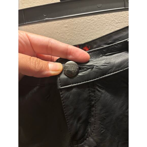 Tripp NYC flawed altered vegan leather black pants - Picture 8 of 13